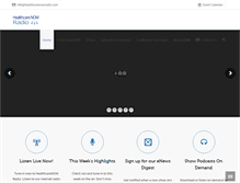 Tablet Screenshot of healthcarenowradio.com